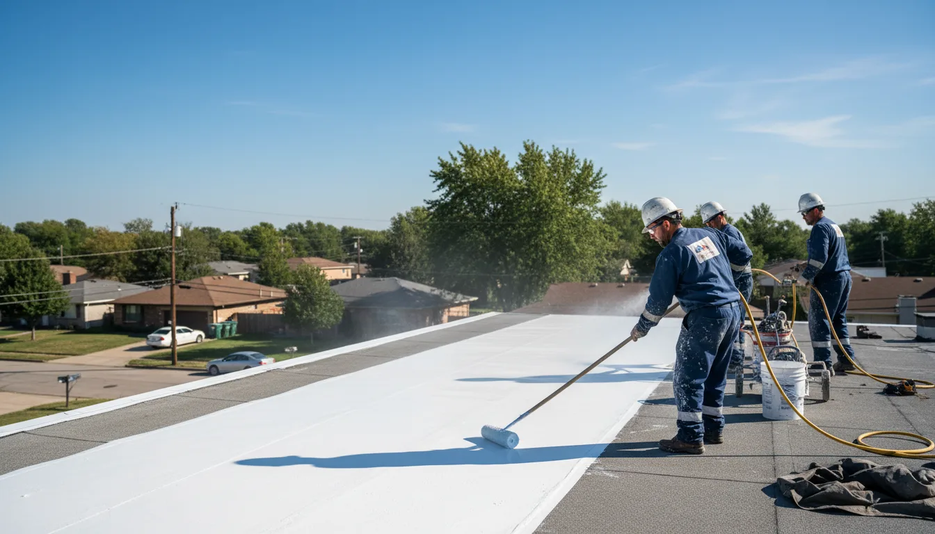 Commercial roof coating in Camby, IN near me